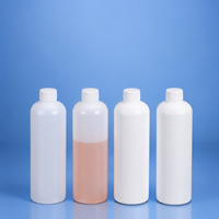 Bouteille en plastique ronde HDPE de 500 ml sérigraphiée avec bouchon à vis et joint en mousse d'aluminium pour détergent, lubrifiant et liquide d'entretien