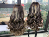 Wig Rambut Asli 100% Natural Virgin HD 360 French Lace Super Double Drawn 300% Density Lace Baby Hair Ukuran Kecil/Besar