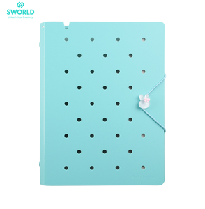 Carnet à feuilles mobiles A5 rechargeable SWORLD en gros, couverture PP, reliure spirale, organisateur multicolore, OEM ODM - Product Image 4