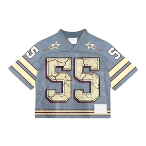 Camiseta Deportiva Unisex de Fútbol Americano con Estampado Completo, Estilo Holgado, Corta, Transpirable y Ligera - Product Image 1