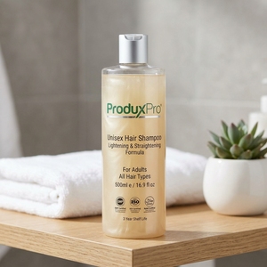 ProduxPro OEM Unisex Hair <b>Shampoo</b> Lightening Straightening GMP ISO HALAL Certified 3 Year Shelf Life Adults All Hair Types 500ml - Product Image 2