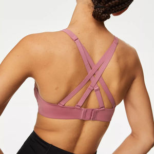 Soutien-gorge de sport pour le yoga et la course à pied, vêtements de fitness fabriqués en usine, 100% polyester et élasthanne, vêtements de sport pour femmes - Product Image 3