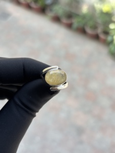 925 Sterling <b>Silver</b> Trending Handmade <b>Ring</b> Gift For Her Golden Rutile Gemstone <b>Ring</b> Jewelry For Women <b>Silver</b> <b>Boho</b> Style Jewelry - Product Image 4