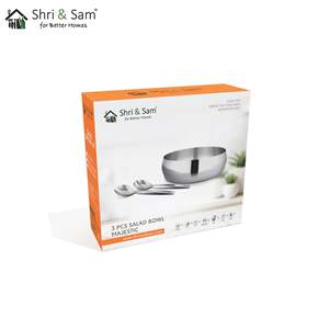 Ensemble de 3 bols à salade en acier inoxydable Majestic - Product Image 1