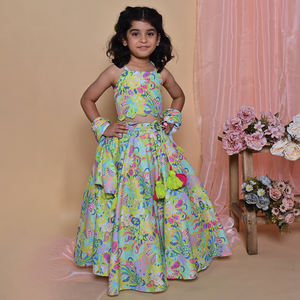 Premium Quality <b>Lehenga</b> for 1 to 5 years Girls <b>Kids</b> <b>Lehenga</b> Choli Set for Grand Indian Weddings & Festivals for Export Price - Product Image 1