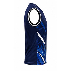 Maillot de volley-ball sans manches personnalisé pour équipe sportive avec tissu léger, respirant, confortable et design flexible - Product Image 5