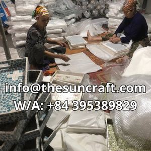 Plateau de service en nacre Pure Vision, fait main, durable, pour rangement intérieur naturel - Product Image 5