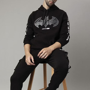 Adult Winter Hooded Solid Track Suit Lightweight Breathable Eco-Friendly Training Wear Stretch Polyester Casual School Sports - Product Image 3