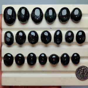 Cabujones de piedra preciosa estrella negra natural de 20x15x11MM, lisos y curativos, para la fabricación de joyas, envoltura con alambre, anillos, colgantes y pendientes. - Product Image 5