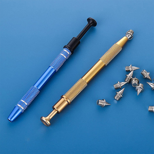 Pince à billes de haute qualité pour percer, couleur personnalisée, 4,7 pouces, en acier, support de gemmes, pince à billes pour tatouage - Product Image 4