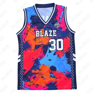 Blaze Fight Wear uniforme de basket-ball personnalisé de haute qualité unisexe adulte maillot de basket-ball ensemble de Sport respirant grande taille - Product Image 1