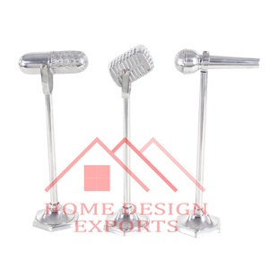 Nueva llegada escultura de mesa abstracta de aluminio para el hogar y decoración de escritorio escultura de micrófono de sala de estar a la venta 2025 - Product Image 4