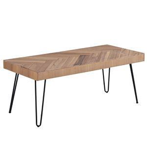Tavolino da Caffè/Tè Moderno TREND con Gambe a Forcina in Metallo con Motivo Chevron per Soggiorno, Facile da Montare, Tavolo da Cocktail - Product Image 3