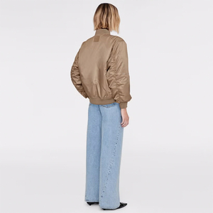 Chaqueta bomber estilo béisbol Annie Bing Leon para mujer, suministro de fábrica. - Product Image 4