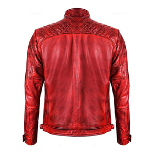 Latest Design Vintage Style <b>Leather</b> <b>jacket</b> for <b>men</b> breathable anti wrinkle comfortable <b>men's</b> <b>Leather</b> <b>jacket</b> for <b>men</b> - Product Image 5