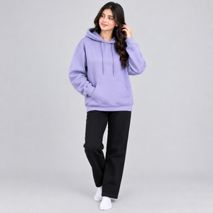 Sweat-shirt à capuche pour femme avec strass, détails en cristal décoratifs, coupe classique, molleton doux, manches longues, design personnalisé - Product Image 2