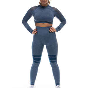 Hot Sale Women Sexy Tight Sport Fitness Wear Jumpsuit High Elastic Fitness Yoga <b>Bodysuit</b> Nylon Leggings Jogger Yoga Sets - Product Image 1