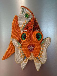 Broche Bordado de Estilo Vintage con Cuentas, Pin Decorativo Hecho a Mano para Abrigos, Suéteres y Blazers - Product Image 6