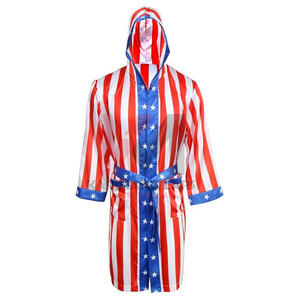 Premium High Quality Hooded <b>Boxing</b> Gown <b>Robes</b> with Polyester Material Breathable Design for Bulk Sports Apparel Orders Worldwide - Product Image 1