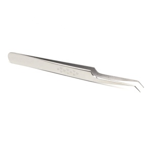 Pince à épiler d'extension de cils à pointe incurvée en acier inoxydable de qualité professionnelle - Product Image 6