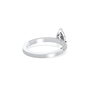REYES, Novedades, Anillos de Plata de Ley 925 con Corte de Pera, Moissanita de 1.14 Quilates, Anillos de Compromiso para Mujer, Joyería Fina - Product Image 4