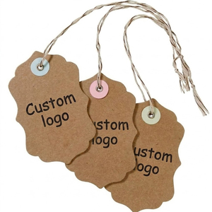 Custom Kraft Paper Hang <b>Tags</b> for Clothing Packaging Handmade Products and Sustainable Business Branding Hang <b>Tags</b> - Product Image 6
