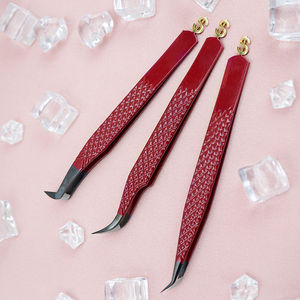 Pinces antistatiques de haute qualité au design supérieur, pinces courbées en acier inoxydable pour extensions de cils, outils - Product Image 3