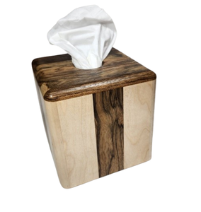 Boîtes à mouchoirs verticales de forme carrée, porte-serviettes en bois d'acacia fait main, distributeur de serviettes en bois pour la cuisine et la salle à manger - Product Image 1