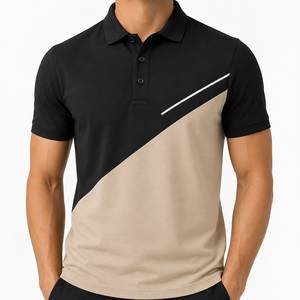 Camiseta Polo para Hombre al por Mayor, Personalizada con Bordado, Mezcla de Algodón, para Golf, Tenis, Trabajo, Transpirable, Ligera, Estilo Casual Elegante - Product Image 1