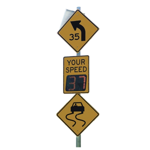 Reflective Driver Awareness Traffic <b>Board</b> with Radar Speed Detection - Product Image 1