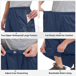 Pantalones Cortavientos para Hombre de Tela Sostenible, Ecológicos, Transpirables, para Entrenamiento Físico - Product Image 5