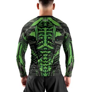 Wholesale Custom Unisex Rashguard UPF 50 Fitness Training Sublimation UV Protection Quick Dry Compression Polyester OEM OEM OEM - Product Image 3