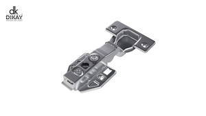 Premium forged metal hydraulic iron hinge durable two way clip on secure <b>fitting</b> modern cabinet furniture hardware design - Product Image 1