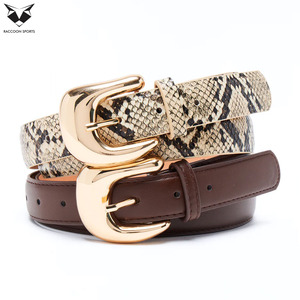 Nouvelle Collection : Ensemble de Ceintures en Cuir Imprimé pour Femme avec Boucle Double Anneau Dorée – Ceintures Tendance en Similicuir PU pour Jean - Product Image 2