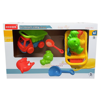 Ensemble d'accessoires pour camion de plage, jouets de plage, 9,5x17x10cm, modèle 624227, pour enfants de 2 à 4 ans, unisexe, origine espagnole, sac filet pour jeux de sable et d'eau