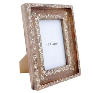 Marco de Fotos de Madera Elegante Hecho a Mano, Ecológico, Impermeable, Decorativo Indio para Pared - Product Image 3