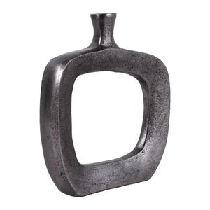 Vase mural en aluminium Blooming, design industriel moderne avec poignée, pour table, 8 pouces de long, 4,5 pouces de haut, fait main, écologique - Product Image 3