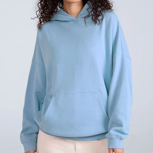 Wholesale Oversized Sweatshirt Cotton Sweatshirt Custom Logo Women Hoodie <b>Low</b> MOQ Apparel - Product Image 4