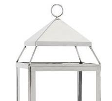 Elegante Farol Decorativo de Metal y Vidrio para el Hogar con Acabado Blanco Marfil, Farol para Velas para Decoración de Interiores y Exteriores Hecho a Mano - Product Image 2