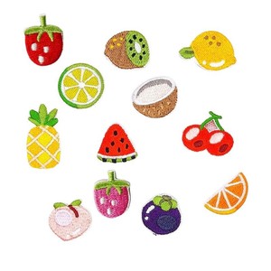 Parche Bordado Termoadhesivo Personalizado Ecológico con Diseño de Frutas para Sombreros y Decoración Textil - Product Image 2
