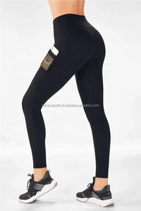 Femmes taille haute coupe ajustée panneau imprimé personnalisé travail poche Mobile Yoga vêtements actifs Legging et pantalon - Product Image 2