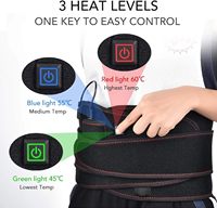 Ceinture chauffante électrique pour le soutien lombaire, attelle thermique pour soulager les douleurs abdominales et lombaires