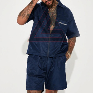Nouvel Arrivage 2026 – Ensemble de Jogging d'Été Vintage Personnalisable pour Homme, 2 Pièces en Nylon et Polyester - Product Image 2