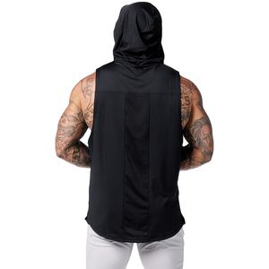 Mens Fitness Clothing Breathable Bamboo Athletic Activewear Gym Sports Running Tank Tops Blank <b>Workout</b> Men Sleeveless <b>Hoodies</b> - Product Image 5
