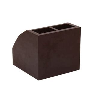 Hot Sale Eco-friendly Desktop Office Wooden Pen Holder <b>Save</b> <b>Space</b> Brown Square Stylish Table Accessory - Product Image 6