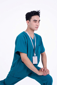 Fashion Nursing <b>Work</b> <b>Scrubs</b> Uniforms With 7 Pockets Unisex <b>Scrubs</b> New Style Fashionable Nurse Uniform <b>Scrubs</b> Sets for Hospital - Product Image 5