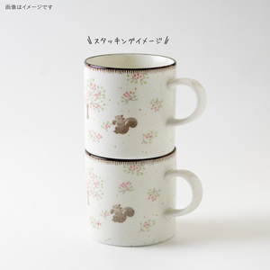 Tazas de Leche Calme Mino Ware - Hechas en Japón, Porcelana Mate, Diseño Wabi-Sabi, Lindo Patrón Floral, Aptas para Microondas y Lavavajillas, Ideales para Regalos - Product Image 4