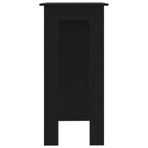 Tavolo da Bar in Legno Ingegnerizzato Nero di Media Durata, Armadietti Bar Resistenti - Product Image 4