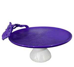 Modern Metal Pedestal Fruit Bowl Leaf Design Decorative Serving Tray Centerpiece Stand for Dining Table Wedding Party Decor - Product Image 6