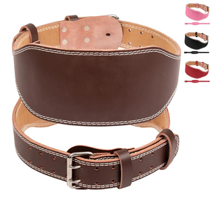 Ceinture de musculation en cuir de vachette avec logo personnalisé, antidérapante, unisexe, pour la musculation et l'entraînement en salle de sport, avec la meilleure qualité OEM - Product Image 1